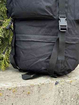 Міцний військовий рюкзак з матеріалу оксфорд, система моллі, анатомічний, чорний, 120 літрів Львів