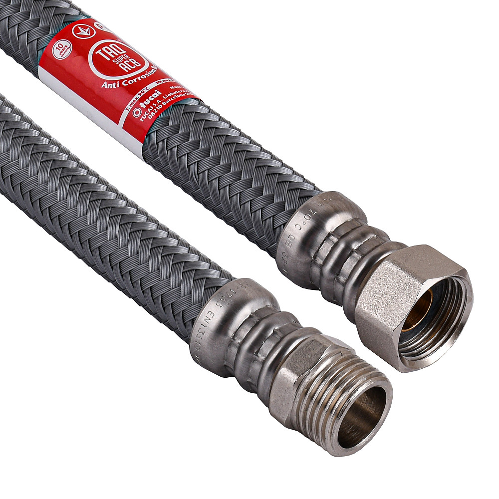 Шланг водяний TUCAI 1/2″x1/2″ ЗВ 0,4м SUPER АНТИКОРОЗІЯ TAQ МG-1212-400     204286 Луцьк - фото 1