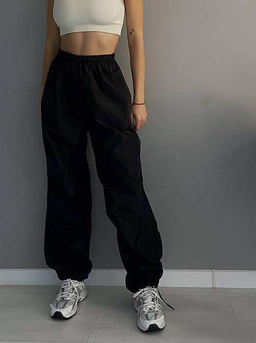 Женские повседневные оверсайз брюки из плащевки Одесса - изображение 1