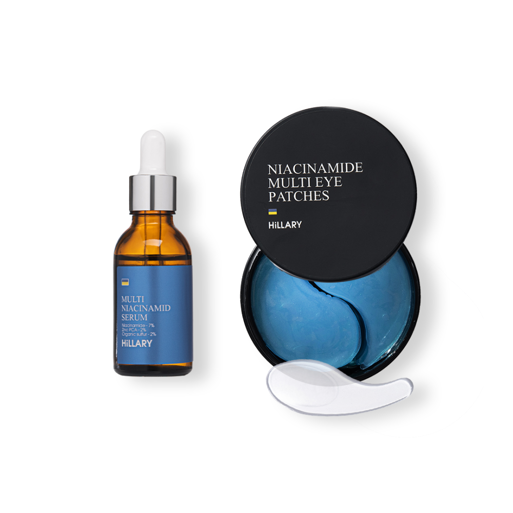 Мультисироватка для обличчя + Мультифункціональні патчі з ніацинамідом Київ - фото 1