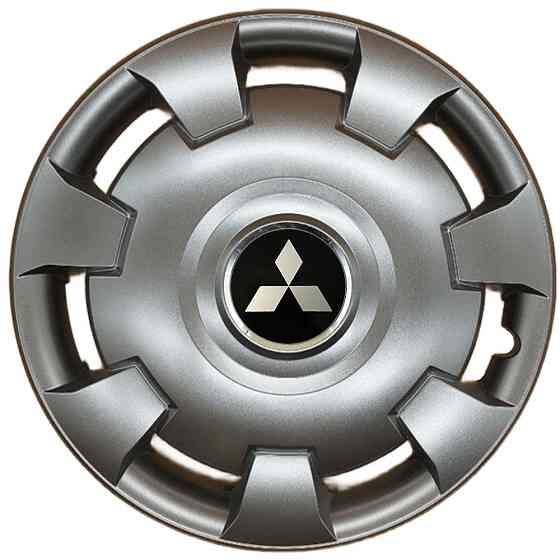 Автомобільні модельні ковпаки R13 Mitsubishi 111 4шт, SJS, сріблясті Київ