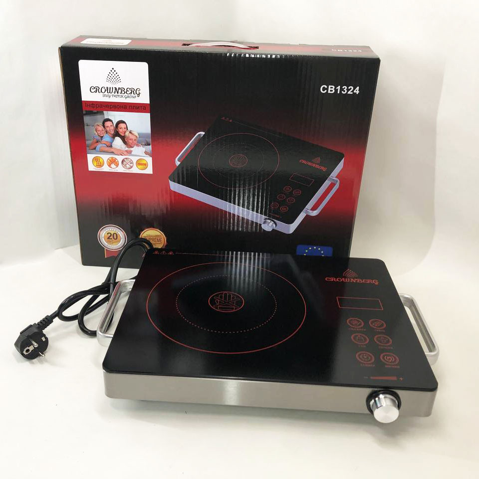 Переносна компактна електроплита, Переносна настільна електроплита, Інфрачервона плита для дому JG-72 Івано-Франківськ - фото 3