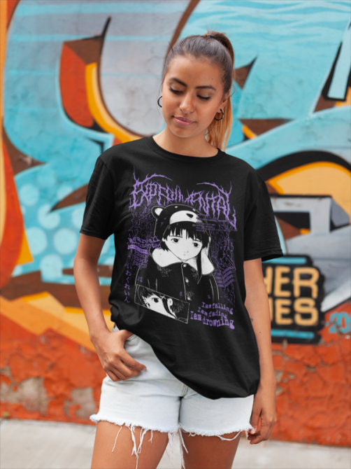 Футболка для мальчика аниме Сериал Експериментс Лаин Лаин оверсайз (рост от 165 до 180 ) Черний AnimeJ0108m Днепр - изображение 4