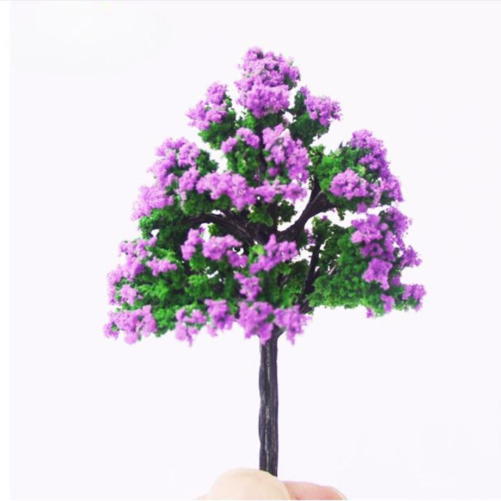 Цветущие деревья 12 см для макетов, миниатюры, песочного стола, мини-сада, диорам, моделирования Фиалковое дерево 12см Одесса - изображение 1