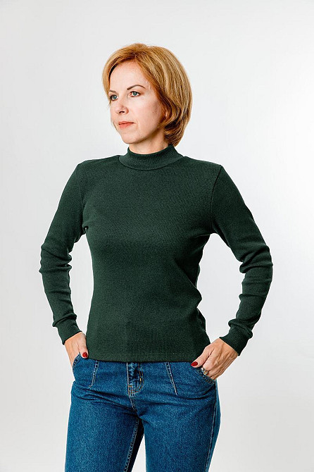 Водолазка женская, зеленая, топ Крохатушка одяг 60 Киев - изображение 1