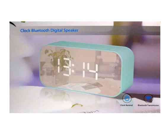 Портативна Bluetooth колонка з годинником MHZ Q5 9222, чорна Вінниця