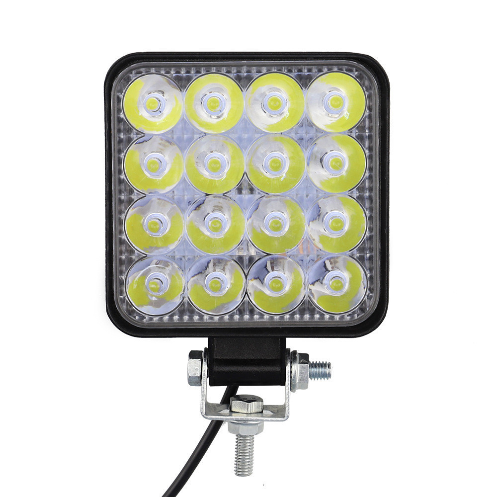 Фара LED квадратна 48W 6000K (16 диодв) (8.5 см х 8.5 см х 1,5 см) Mini Мукачево - фото 6
