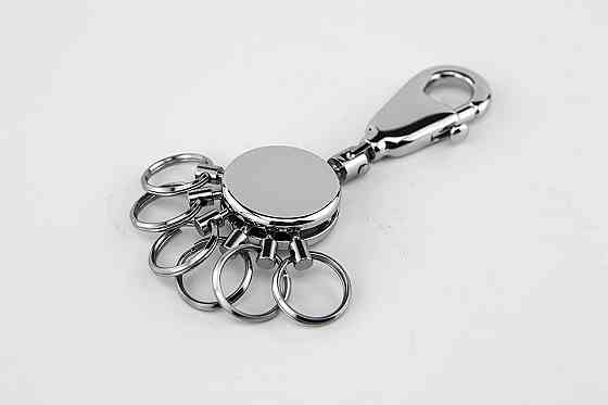 Брелок швидкознімний Troika з 6 змінними кільцями Хром Київ