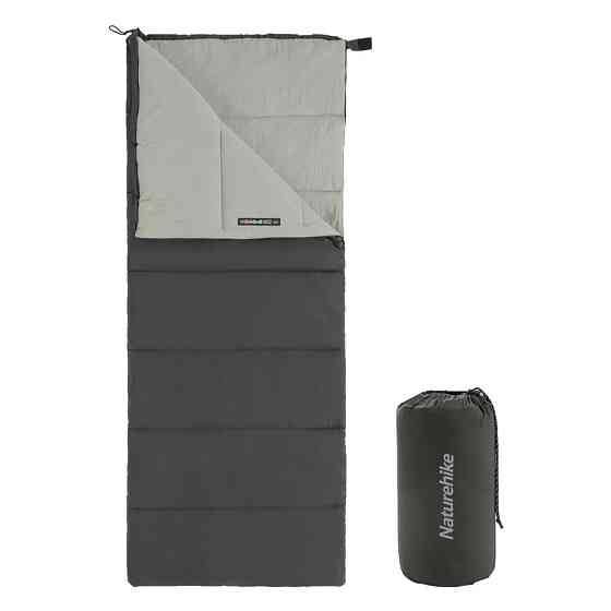 Спальний мішок Naturehike F150 NH22MSD05, правий, графіт Київ