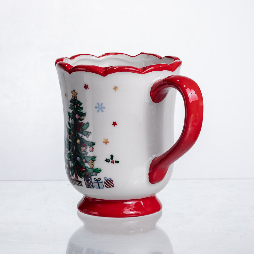 Yiwu Новорічна порцелянова чашка для чаю та кави 450 (мл) New Year CR-1-3 Коломия - фото 3