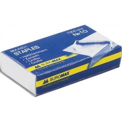 Скобы для канцелярского степлера №10, 1000 шт., JOBMAX Buromax (BM.4401) Винница - изображение 1