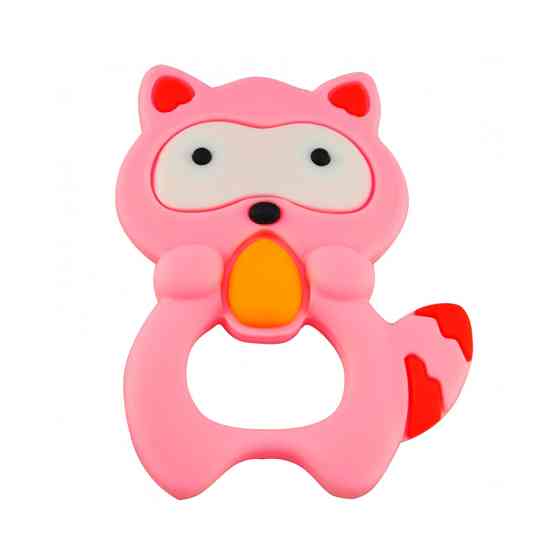 Прорізувач силіконовий "Єнот" MGZ-0402(Pink) у футлярі Вінниця