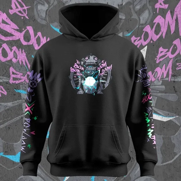 Худи мужское с принтом Arcane Jinx 2 Размер 50 Anime1214 Днепр - изображение 3