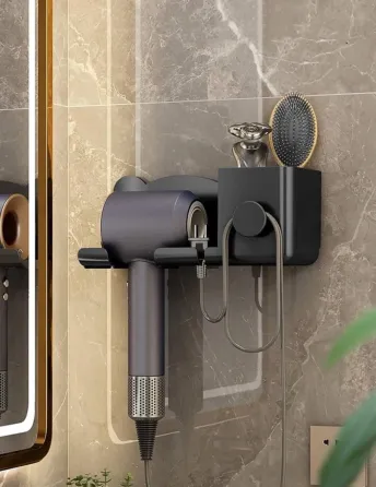 Настенный держатель полка для фена и штекера Storage Shelf Коломия