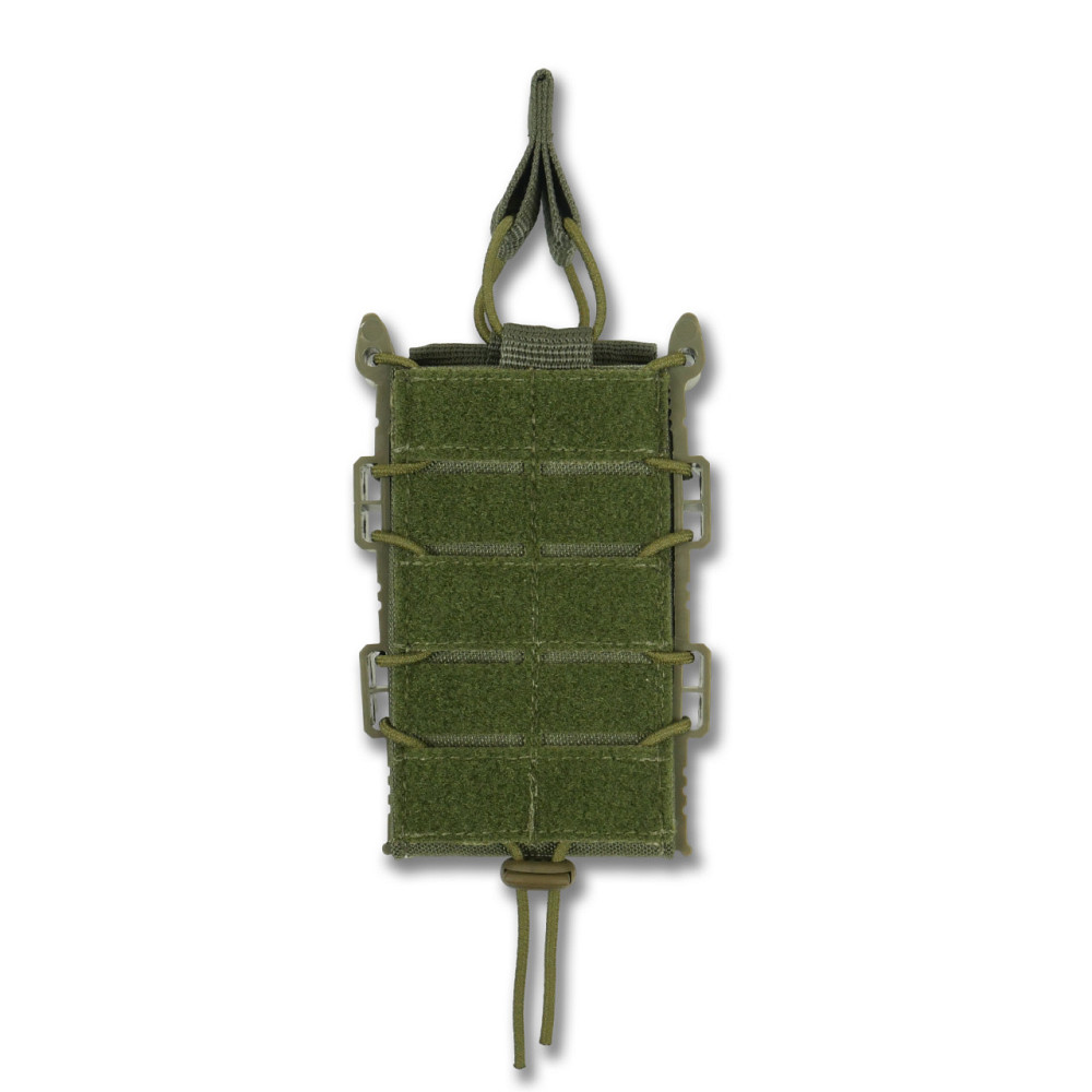 Відкритий підсумок на 1 магазин Kiborg М-1 велкро хакі. Жорсткий підсумок з велкро на один магазин Київ - фото 3