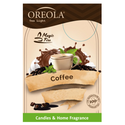 Ароматическая свеча Oreola Кофе 6 шт (5908252829170) Винница - изображение 1