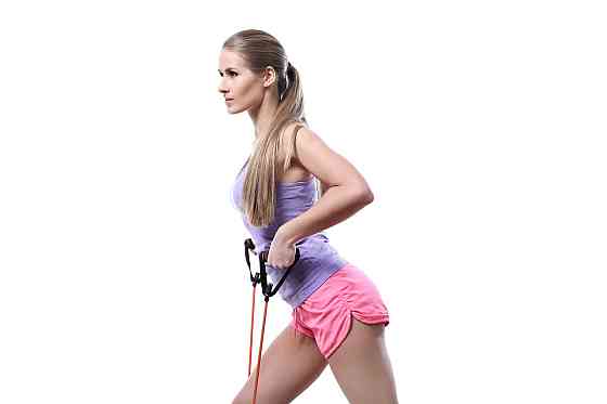 Трубчастий еспандер U-Powex з латексною гумою та ручками, опір 20LB (9 кг), зелений Київ