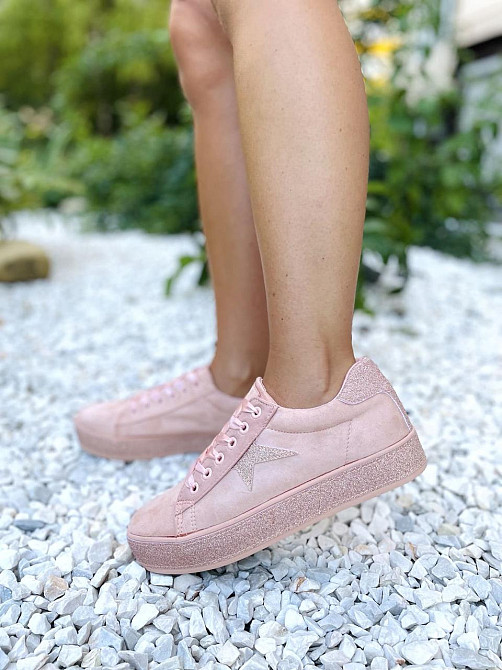 No brend Кросівки жіночі пудра (весна-осінь, еко-замша) (1510) лише 40р. Коломыя - изображение 8