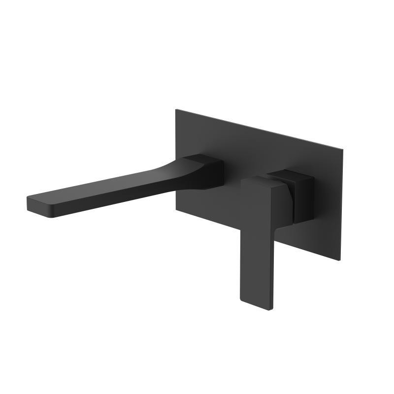 Смеситель для раковины Qtap Gemini скрытого монтажа QTGEM273BLM45694 черный/матовый Киев - изображение 1