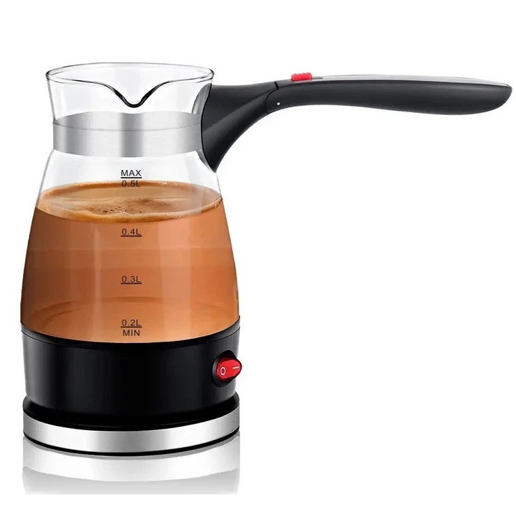 Кавоварка електрична турка 0,5л 600Вт нержавіюча сталь Domotec R-128 PV-24 Львів - фото 4