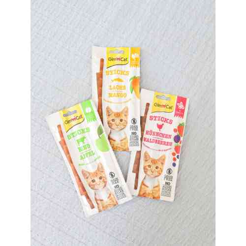 Ласощі GimCat Superfood Duo-Sticks для котів палички з яловичиною та яблуками 3 шт Київ