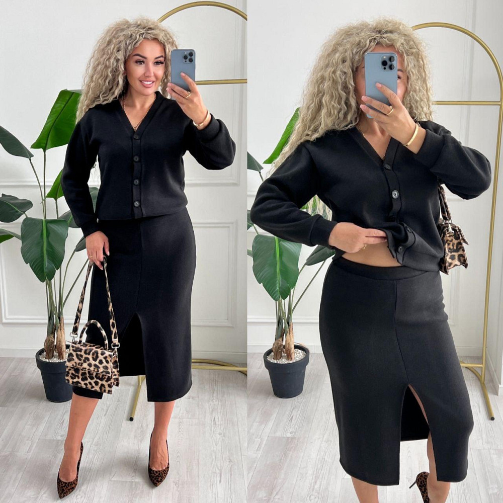 Женский невероятный костюм кардиган+юбка ангора вязка на трикотаже Одесса - изображение 9