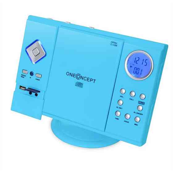 Стереосистема V-12 USB SD CD MP3 AUX FM Пульт дистанційного керування Синій Синій (Німеччина, читати Рівне