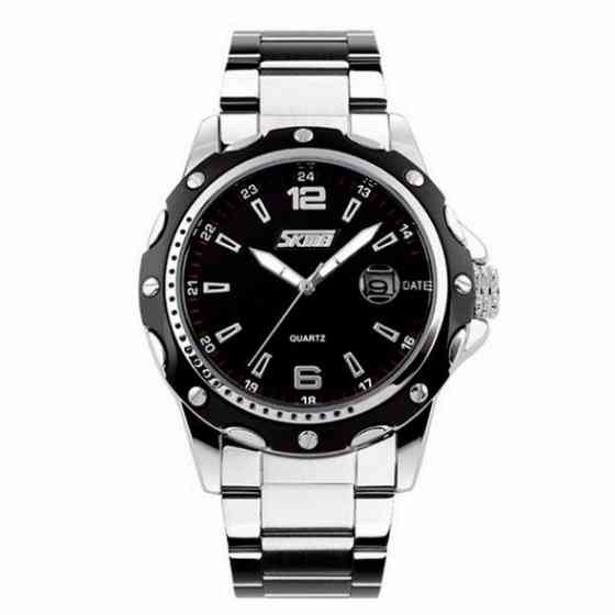 Мужские наручные часы Skmei Robby Steel 0992S Серебристый с черным Киев