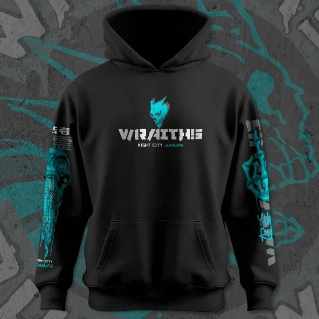 Худи для подростка мальчика с принтом Cyber Punk Wraith140 Outlaw140 Размер 160 Anime11256 Днепр - изображение 3