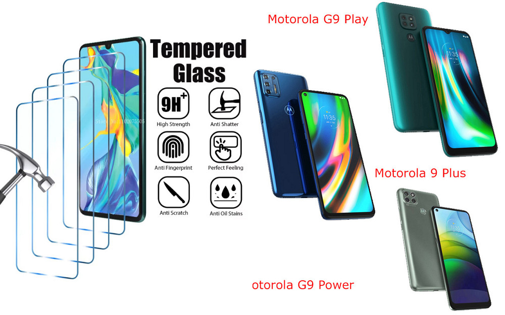 Защитное стекло ArmorGlass для Motorola G9 Play, 9 Plus, G9 Power – устойчивое к царапинам и ударам Киев - изображение 1