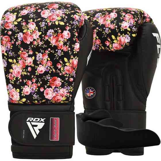 Боксерские перчатки RDX FL-5 BLACK-8 унций (капа в комплекте) Киев