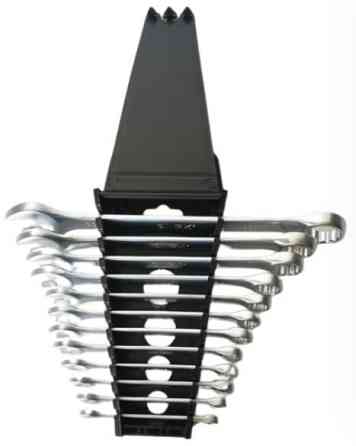 Набор рожково-накидных ключей OX-3231, 12 шт 6-22 мм, прочная сталь, пластиковый держатель для хранения Одесса