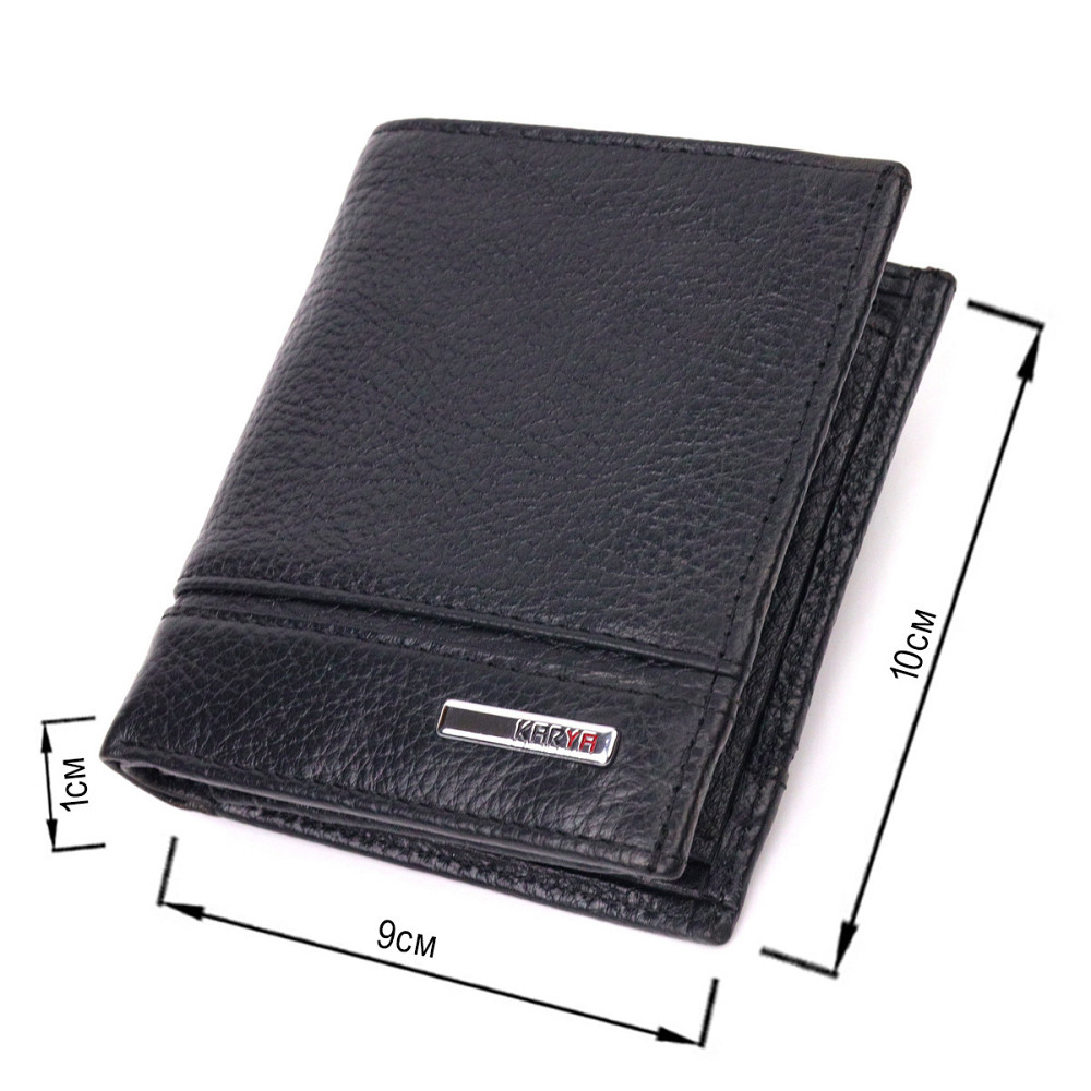 Престижное портмоне для мужчин из натуральной кожи KARYA 21323 Черный Киев - изображение 3