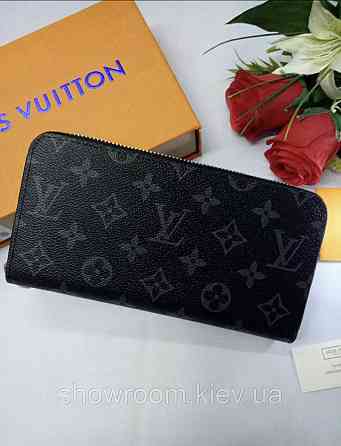 Мужской кошелек Louis Vuitton (60017) dark grey Киев