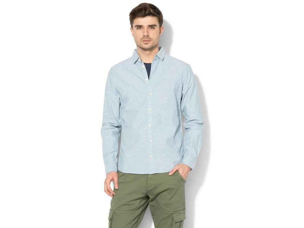 Сорочка чоловіча р.L (укр.52) Slim Fit блакитна 20705431 ТМ BLEND Київ - фото 1