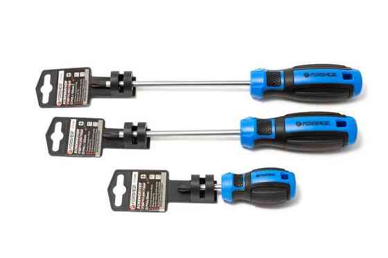 Отвертка крестовая магнитная PH2х38мм, на пластиковом держателе Forsage F-7110382 Одесса