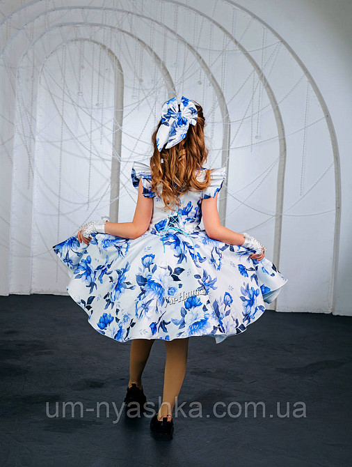 Пышное нарядное платье с цветочным принтом Кривой Рог - изображение 5