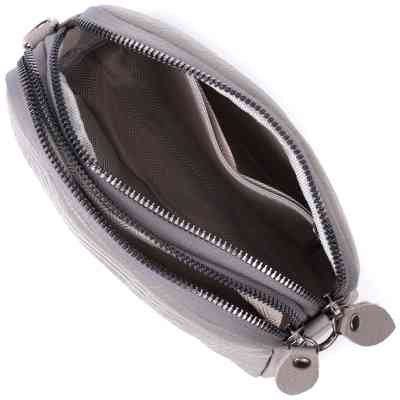 Сумка Vintage Из натуральной кожи Серая (22801) Винница