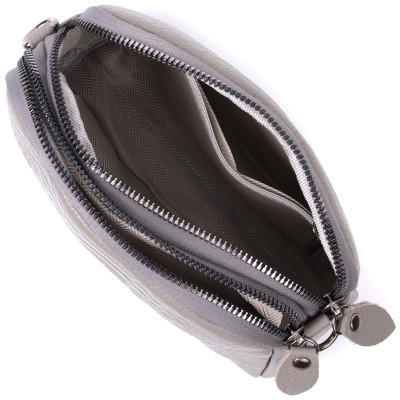 Сумка Vintage З натуральної шкіри Сіра (22801) Вінниця - фото 3