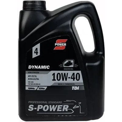 Моторное масло S-POWER DYNAMIC TDi 10W-40 4л Винница - изображение 1