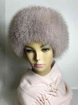 Хутряна пов'язка на голову жіноча із песця Бежевий Харків