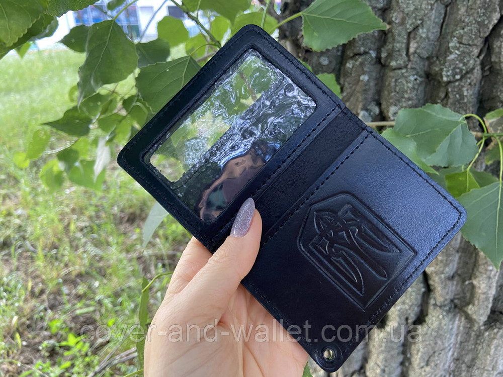 Шкіряна обкладинка на посвідчення Державна кримінальна виконавча служба (на карточку) Київ - фото 2