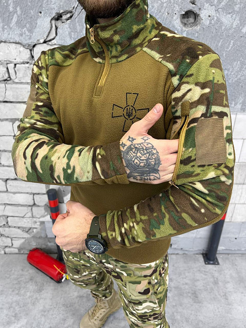 Кофта чоловіча койот мультикам фліска на змійці XXL Одеса - фото 2