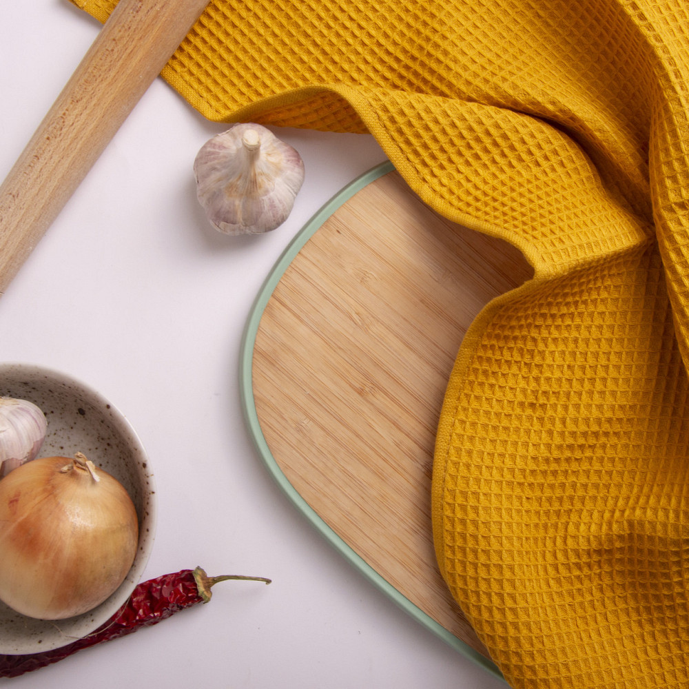 Вафельний рушник Ideal Textile 40х60 см 240 г/м2 (56860817) Гірчичний Чернівці - фото 3