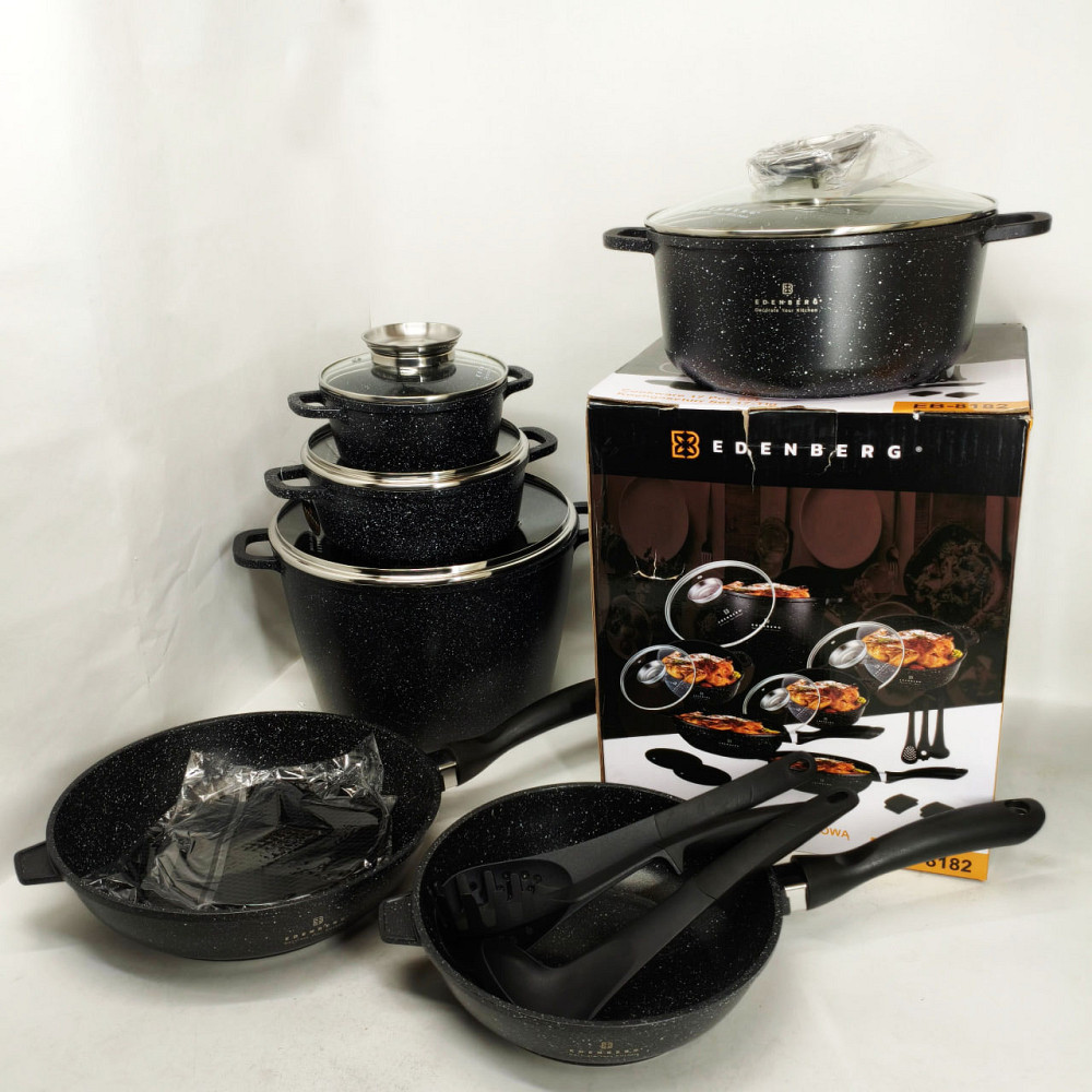 Набір каструль для плит, Збірний набір каструль Гарний з антипригарним покриттям LH-47 Львів - фото 6