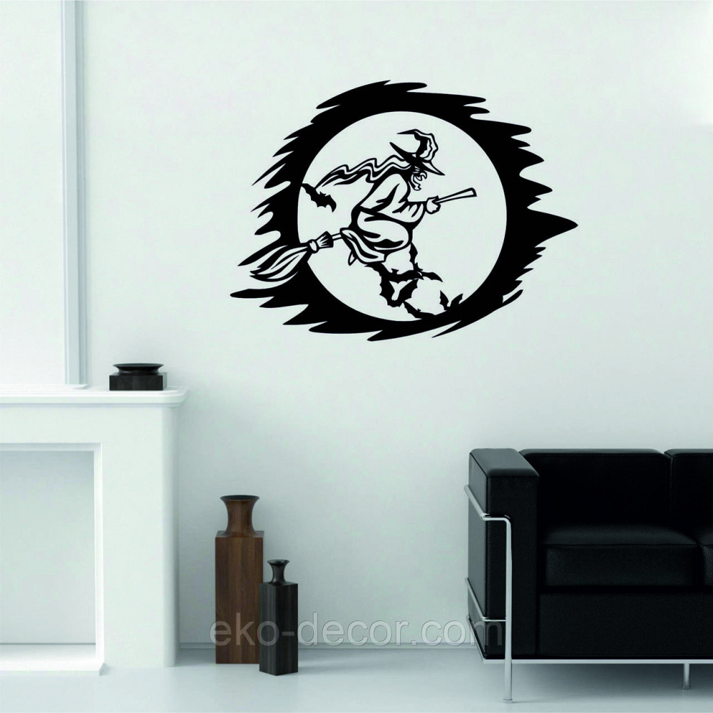 Декоративное настенное Панно «Ведьма» Декор на стену 110*83 см, Черный Киев - изображение 6