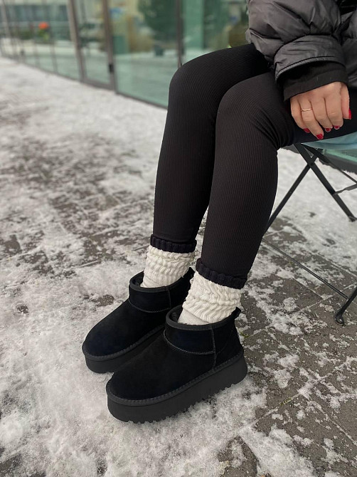 Stilli Угги жіночі STILLI 250-1 чорні (зима, замша натуральна) (6144) Коломия - фото 1