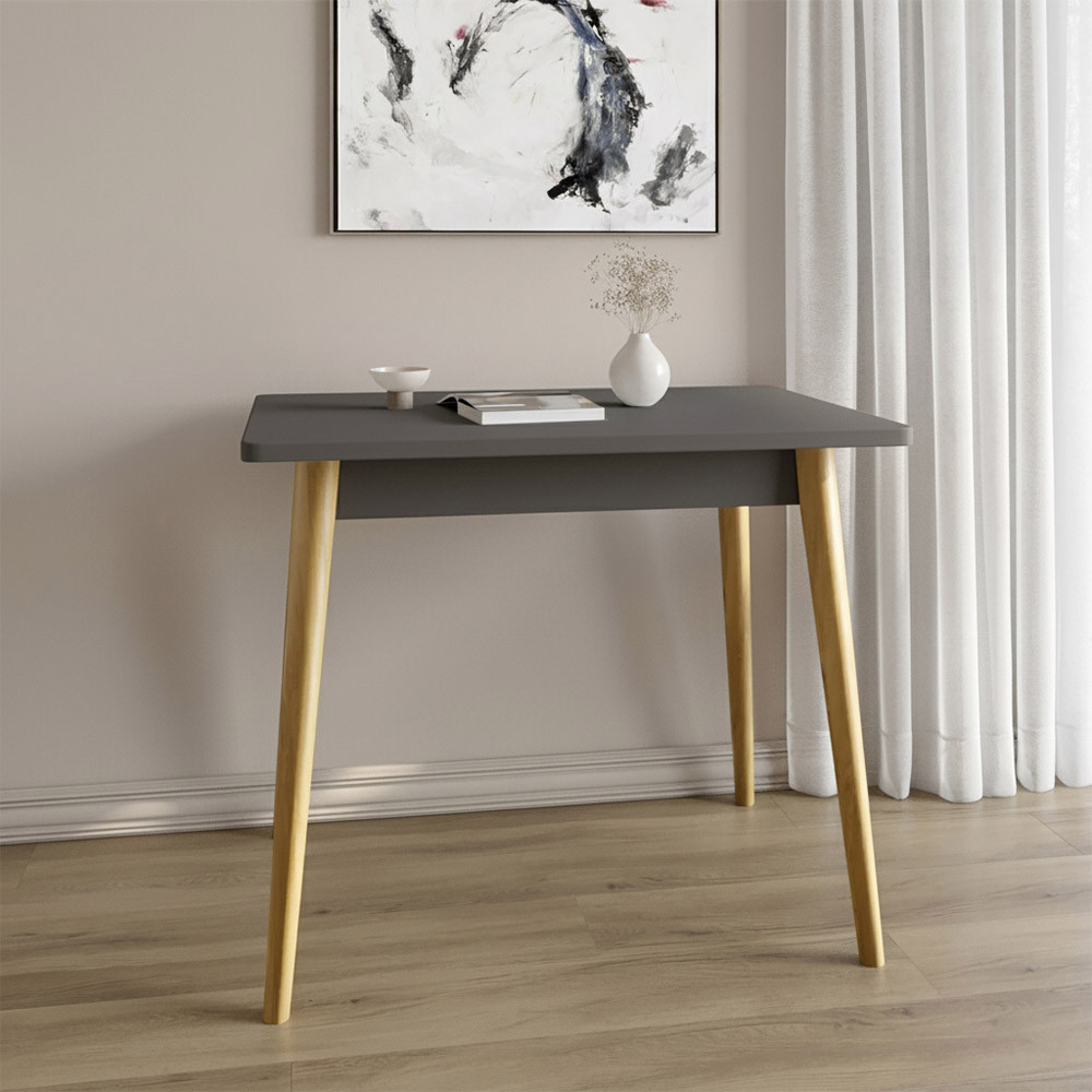 Обідній стіл LION Маямі-2 дерев'яні ніжки Антрацит (LION-041186) ТОП Дніпро - фото 9