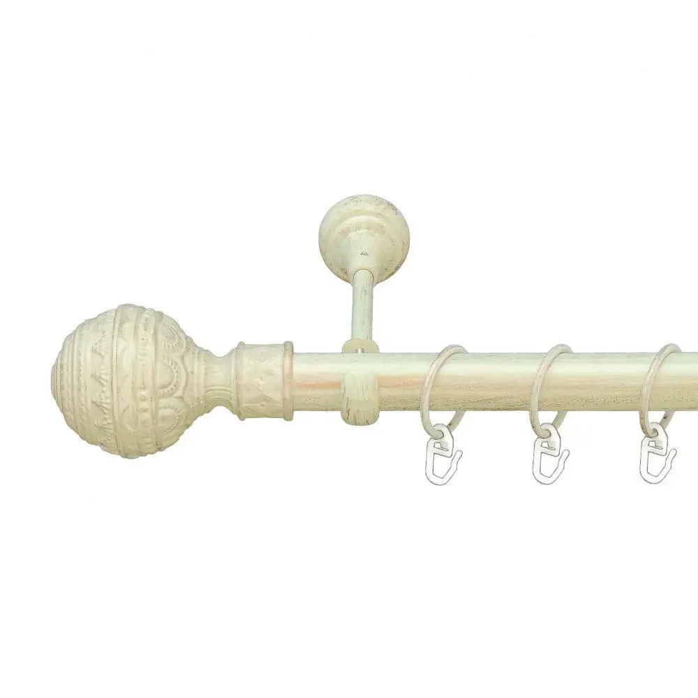 Карниз Orvit Арабеска металевий однорядний відкритий Біле Золото 25 мм 300 см (6951068) Львів - фото 1