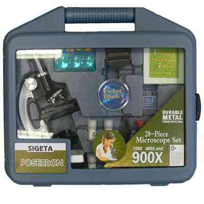 Мікроскоп Sigeta Poseidon 100x, 400x, 900x (65902) Вінниця